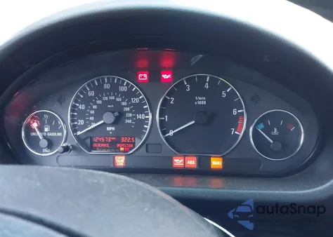 2001 BMW Z3 2.5I из США, поврежденный, VIN WBACN33451LM02740